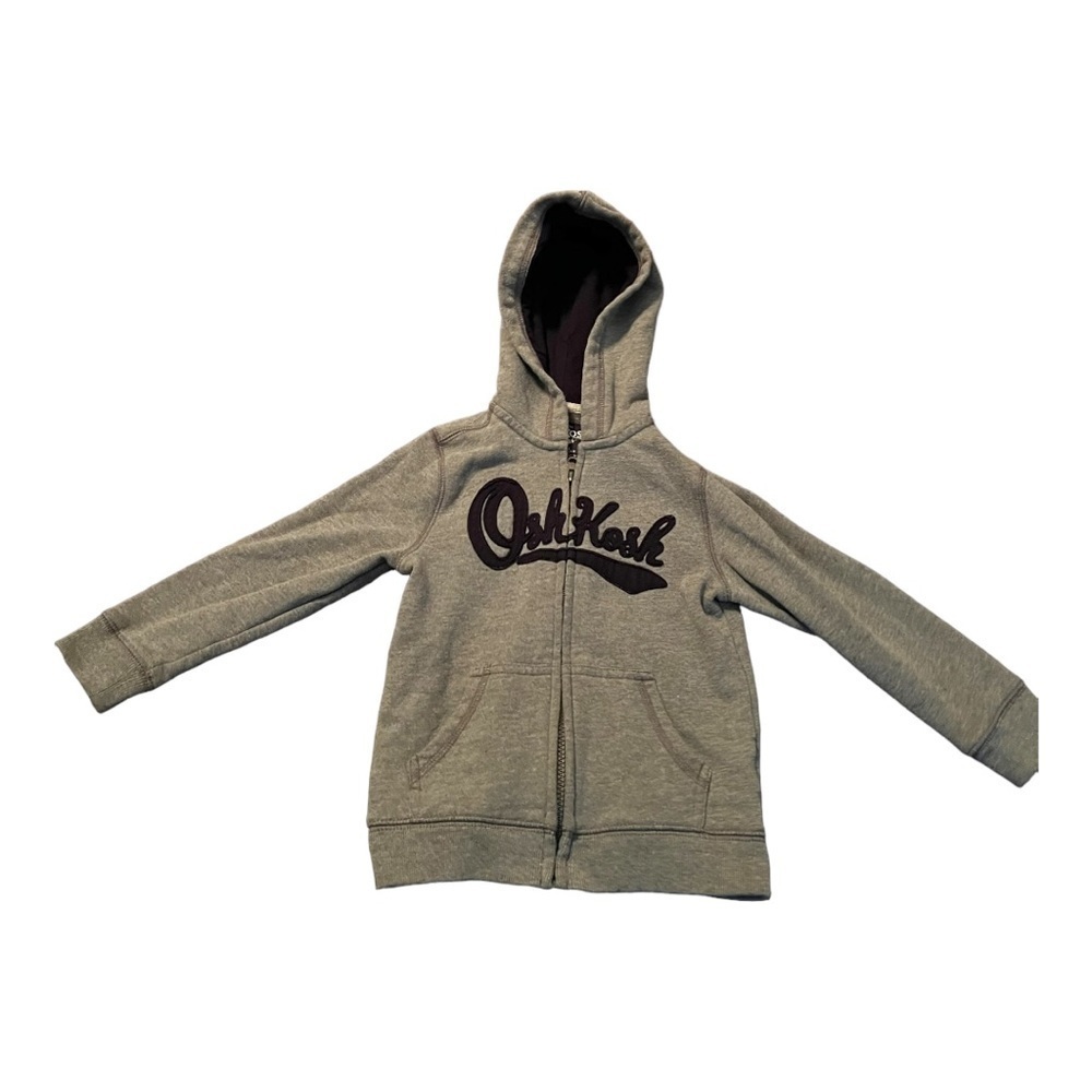 Oshkosh Zip Up Hoodie Sweater Size 4T